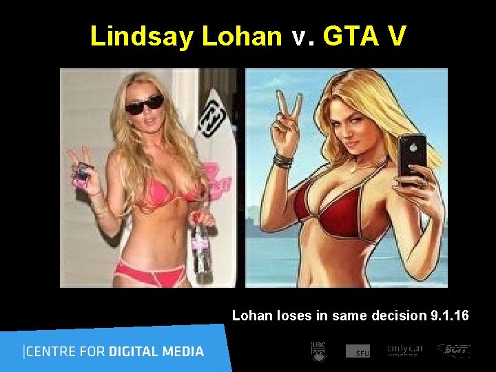 Lindsay Lohan v. GTA V Lohan loses in same decision 9. 1. 16 