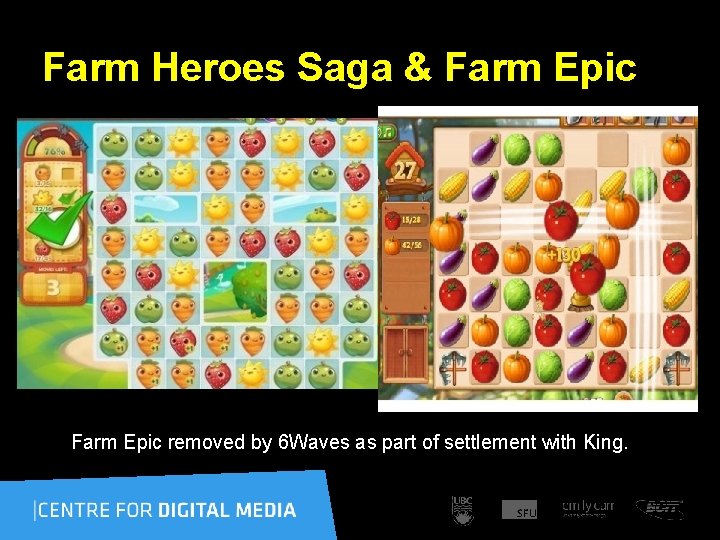 Farm Heroes Saga & Farm Epic removed by 6 Waves as part of settlement