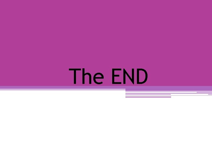 The END 