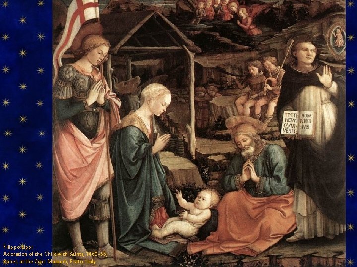 Filippo Lippi Adoration of the Child with Saints, 1460 -65, Panel, at the Civic