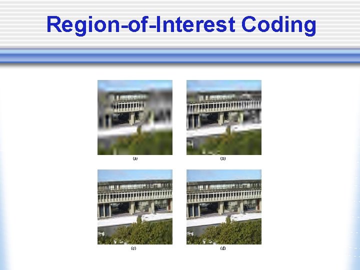 Region-of-Interest Coding 