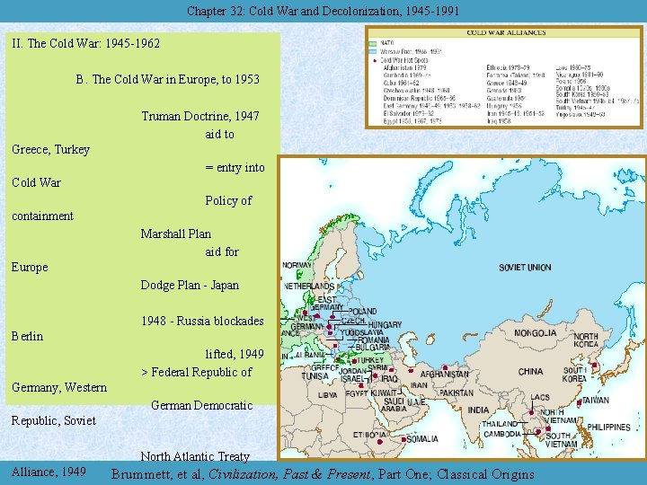 Chapter 32: Cold War and Decolonization, 1945 -1991 II. The Cold War: 1945 -1962