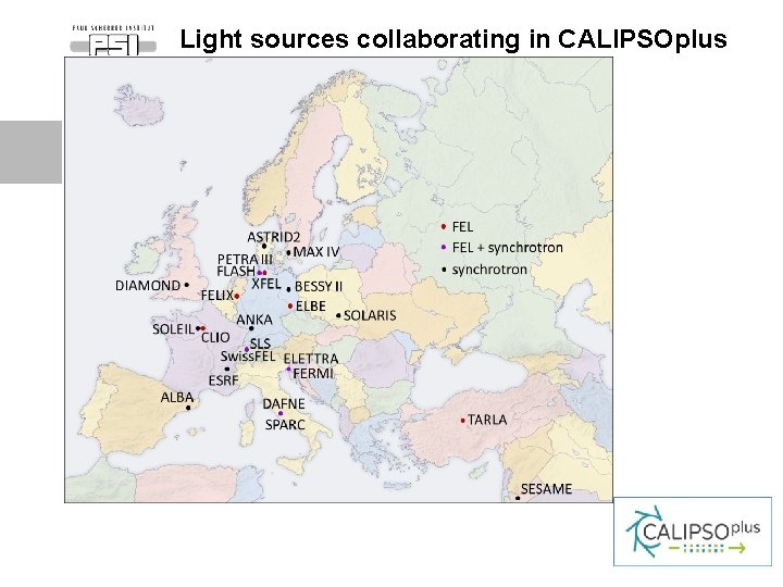 Light sources collaborating in CALIPSOplus 