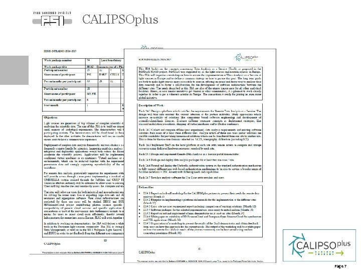 CALIPSOplus Page 7 