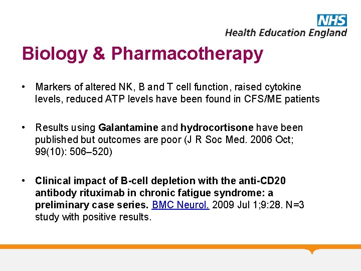 Biology & Pharmacotherapy • Markers of altered NK, B and T cell function, raised