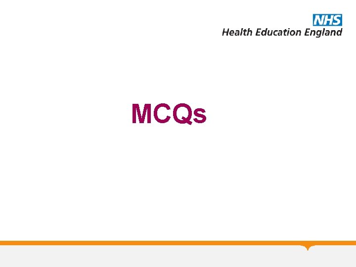 MCQs MCQs
