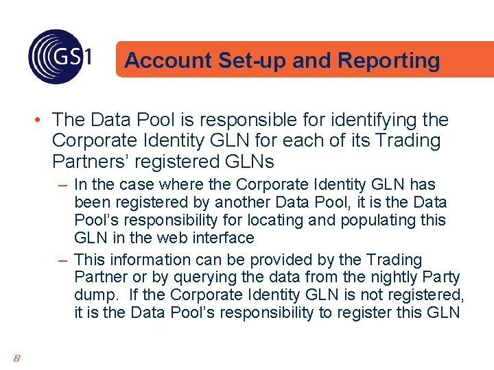 Customer Data Pool Data Pool Business Procedure Preparation 12 October 2005