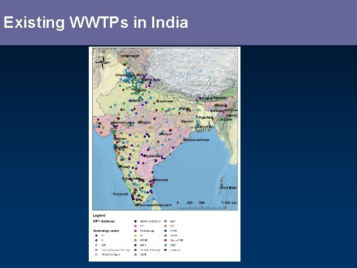 Existing WWTPs in India 