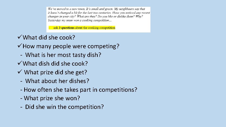 üWhat did she cook? üHow many people were competing? - What is her most