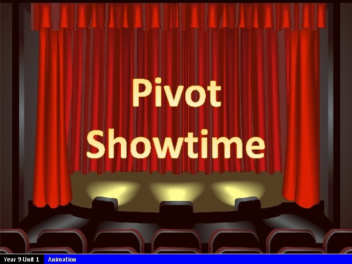 Year 9 Unit 1 Animation 