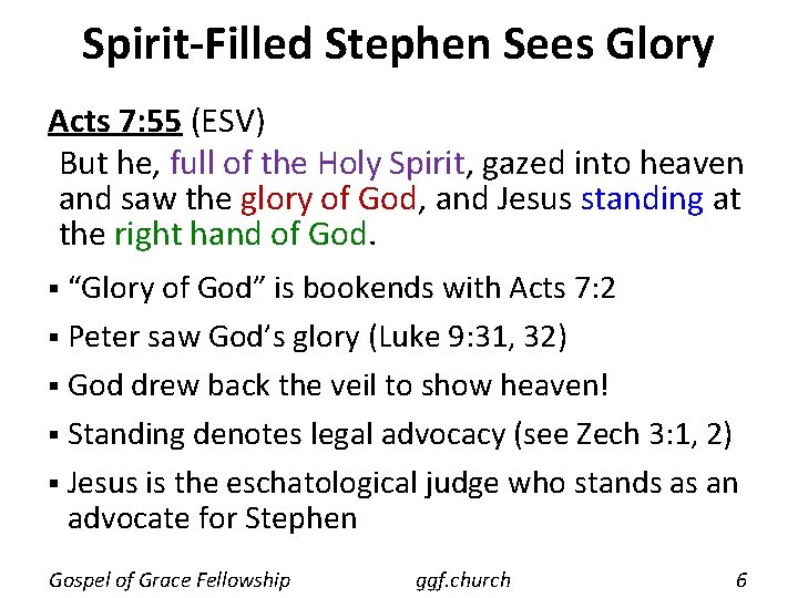 Spirit-Filled Stephen Sees Glory Acts 7: 55 (ESV) But he, full of the Holy Spirit-Filled Stephen Sees Glory Acts 7: 55 (ESV) But he, full of the Holy