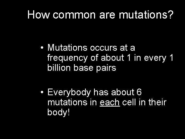 Genetic Mutations Standards CLE 3210 4 6 Describe