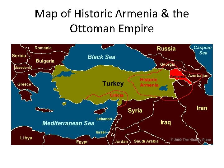 Map of Historic Armenia & the Ottoman Empire 