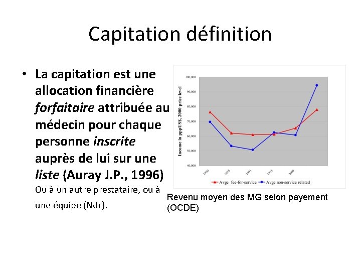 Capitation définition • La capitation est une allocation financière forfaitaire attribuée au médecin pour