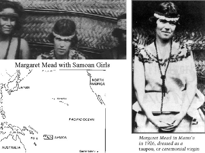 Margaret Mead with Samoan Girls 