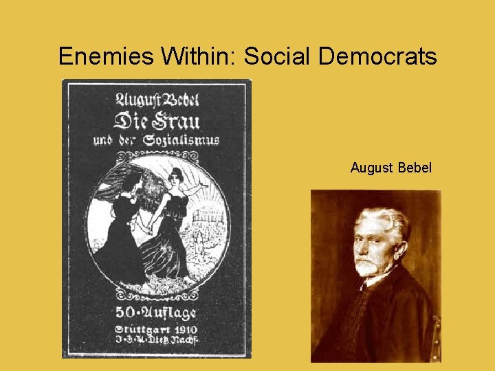 Enemies Within: Social Democrats August Bebel 