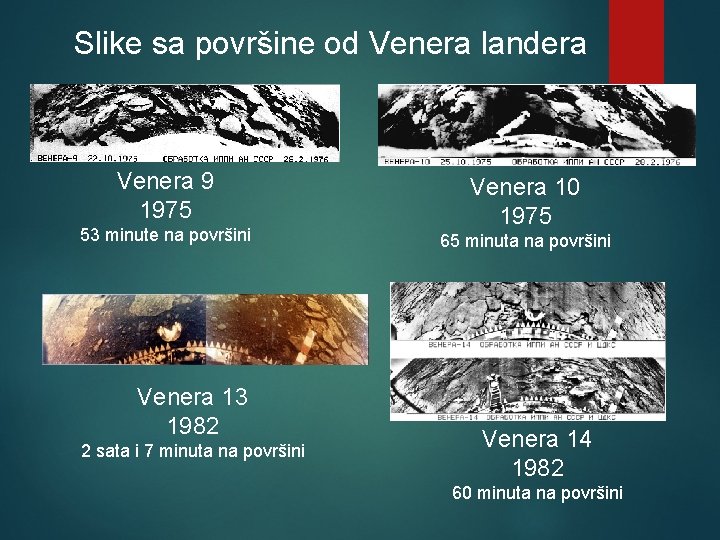 Slike sa površine od Venera landera Venera 9 1975 53 minute na površini Venera