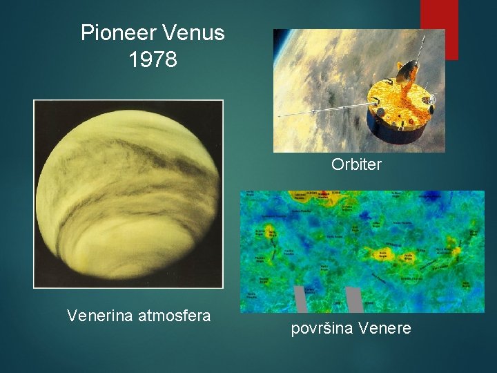 Pioneer Venus 1978 Orbiter Venerina atmosfera površina Venere 