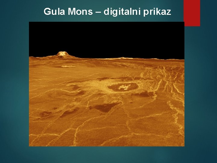 Gula Mons – digitalni prikaz 