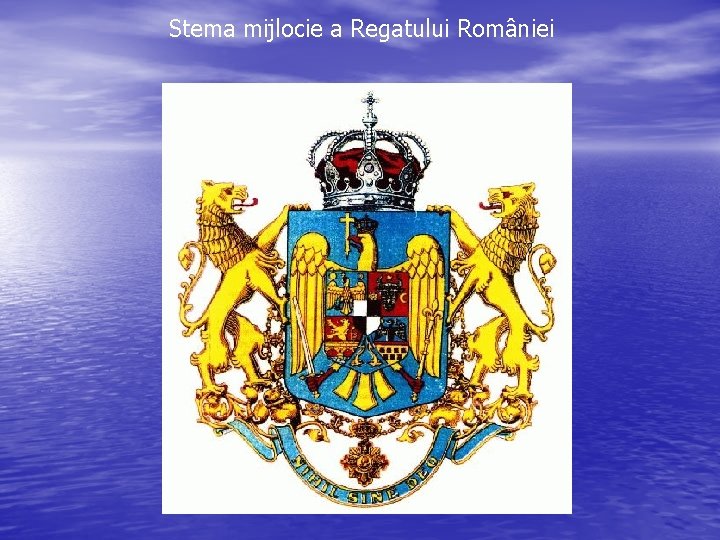 Stema mijlocie a Regatului României Stema mijlocie a Regatului României