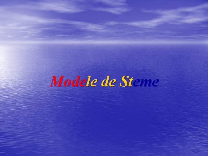 Modele de Steme 