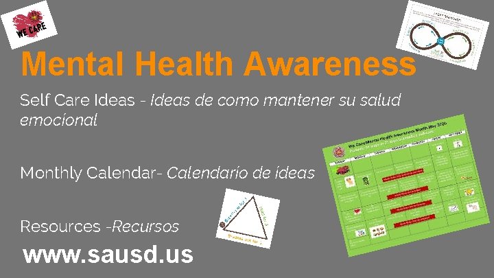 Mental Health Awareness Self Care Ideas - Ideas de como mantener su salud emocional