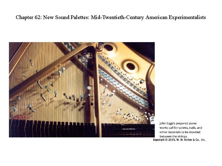 Chapter 62: New Sound Palettes: Mid-Twentieth-Century American Experimentalists 