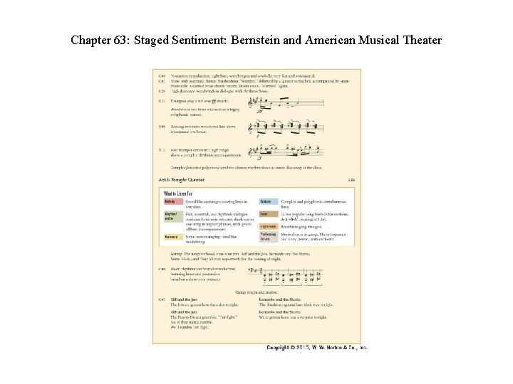 Chapter 63: Staged Sentiment: Bernstein and American Musical Theater 