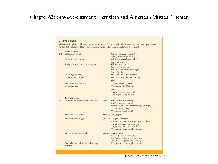 Chapter 63: Staged Sentiment: Bernstein and American Musical Theater 