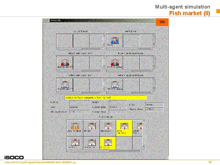 Multi-agent simulation Fish market (II) \Usersi. SOCOLabProjectsSimwebSIMWEB-MAS-20020531 -jar 39 