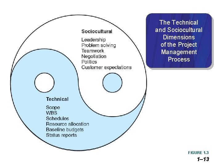 The Technical and Sociocultural Dimensions of the Project Management Process FIGURE 1. 3 1–