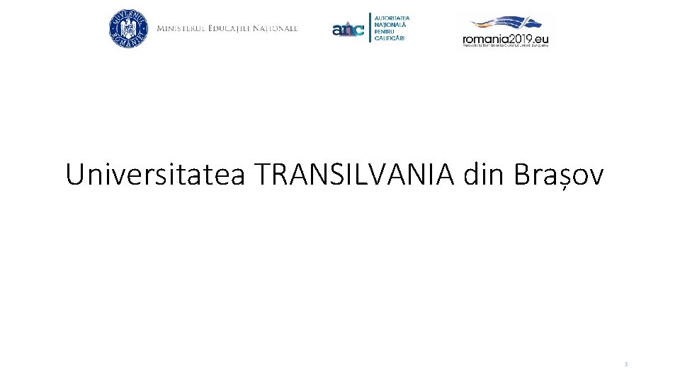 Universitatea TRANSILVANIA din Brașov 3 