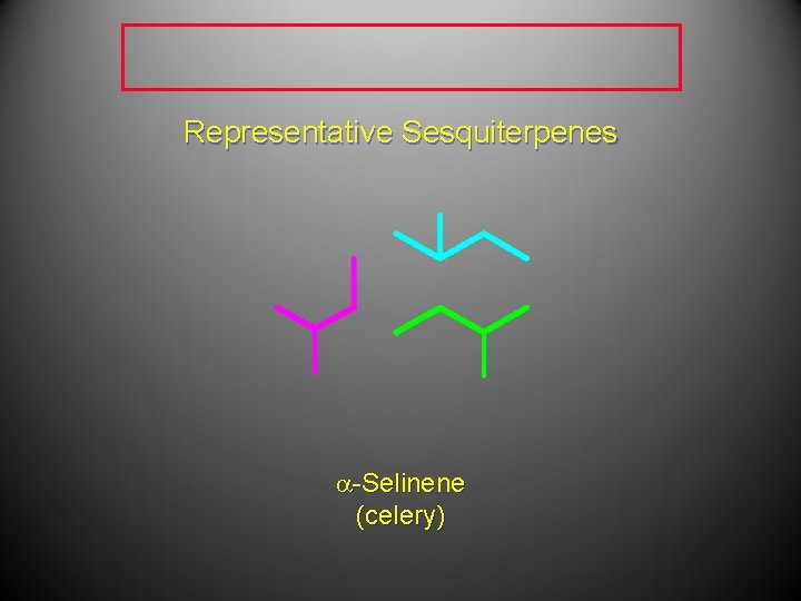 Representative Sesquiterpenes a-Selinene (celery) 