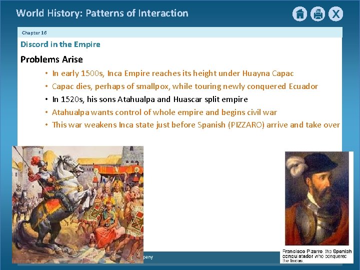 World History: Patterns of Interaction Chapter 16 Discord in the Empire Problems Arise • World History: Patterns of Interaction Chapter 16 Discord in the Empire Problems Arise •