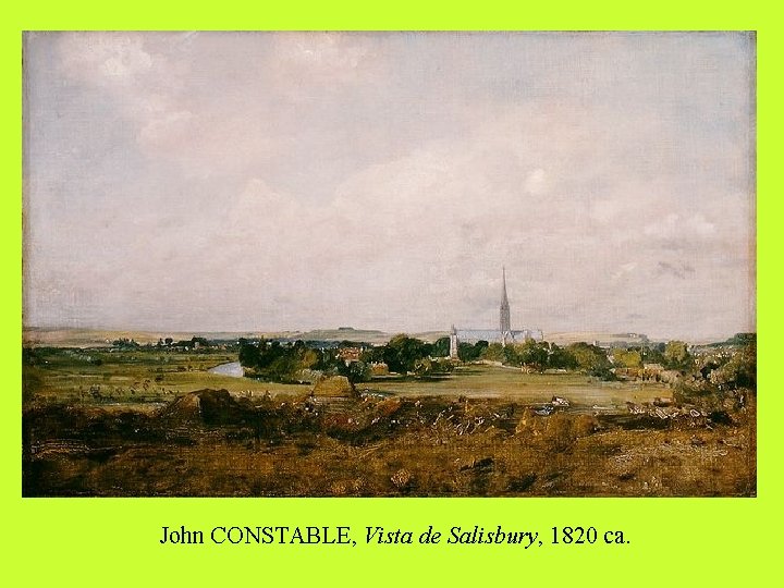 John CONSTABLE, Vista de Salisbury, 1820 ca. 