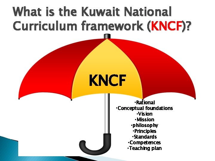 What is the Kuwait National Curriculum framework (KNCF)? KNCF • Rational • Conceptual foundations