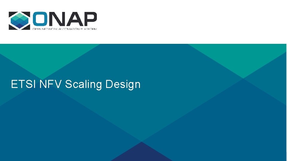 ETSI NFV Scaling Design 