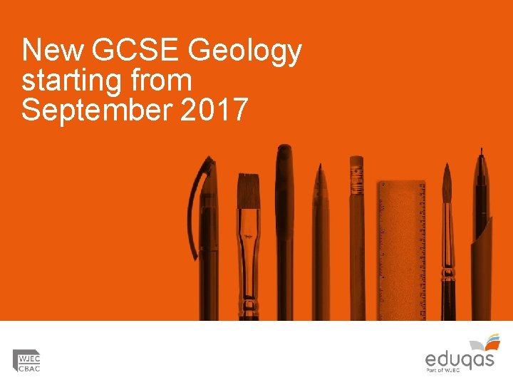 New GCSE Geology starting from September 2017 