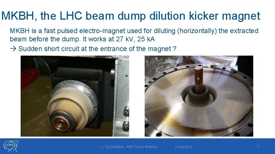 MKBH, the LHC beam dump dilution kicker magnet MKBH is a fast pulsed electro-magnet