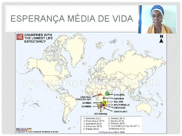 ESPERANÇA MÉDIA DE VIDA Prof. Teresa Condeixa Monteiro – 2008/2009 