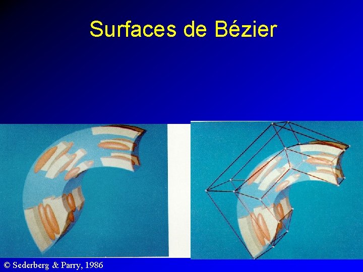 Surfaces de Bézier © Sederberg & Parry, 1986 