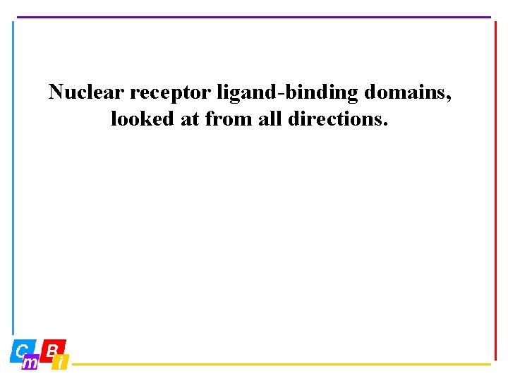Nuclear receptor ligand-binding domains, looked at from all directions. 