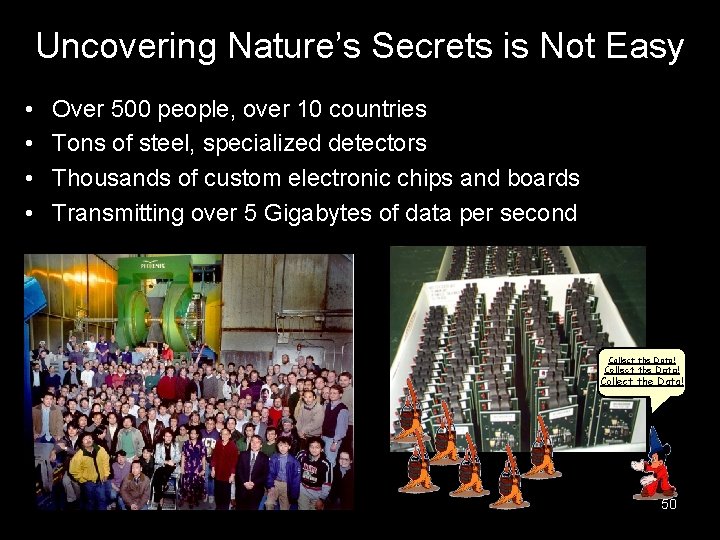 Uncovering Nature’s Secrets is Not Easy • • Over 500 people, over 10 countries