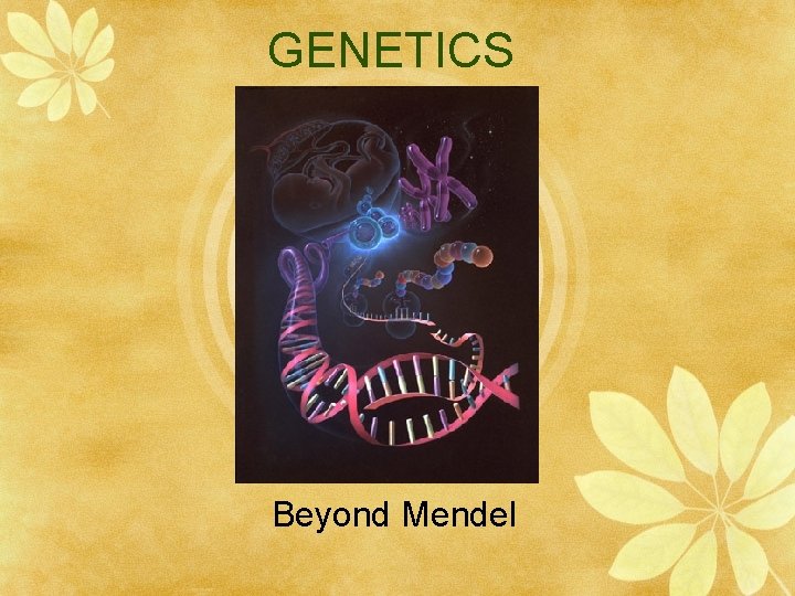 GENETICS Beyond Mendel 