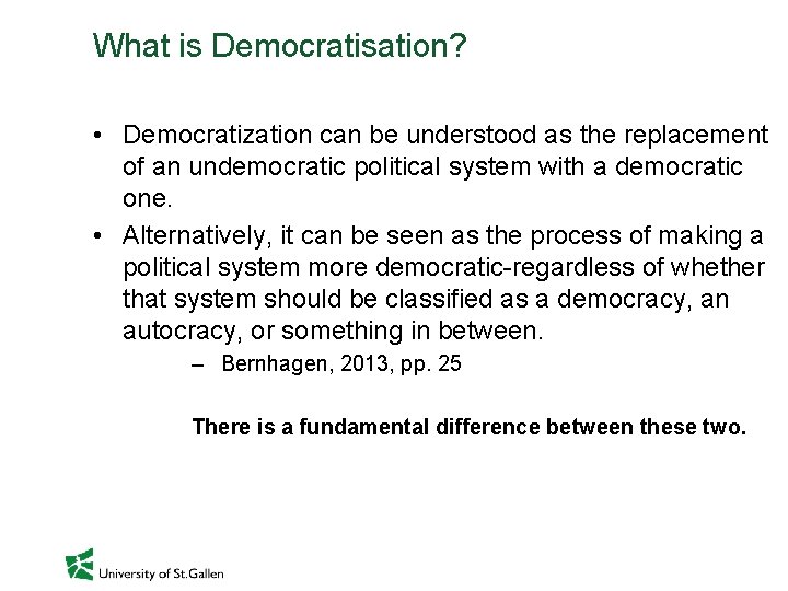 Democracy How to measure Democracy and Democratisation Ciaran