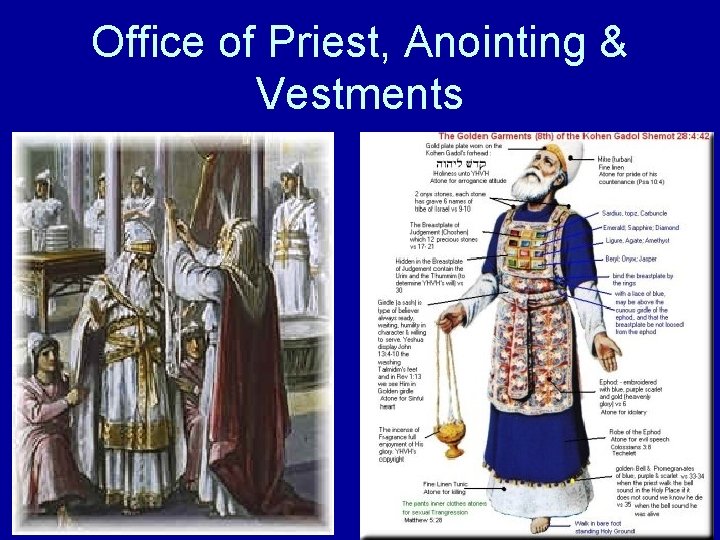 Office of Priest, Anointing & Vestments 