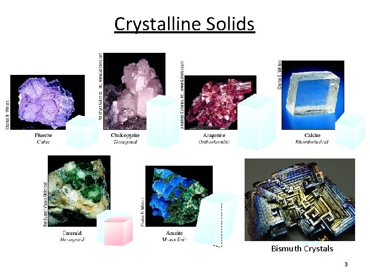 Crystalline Solids Bismuth Crystals 3 Crystalline Solids Bismuth Crystals 3