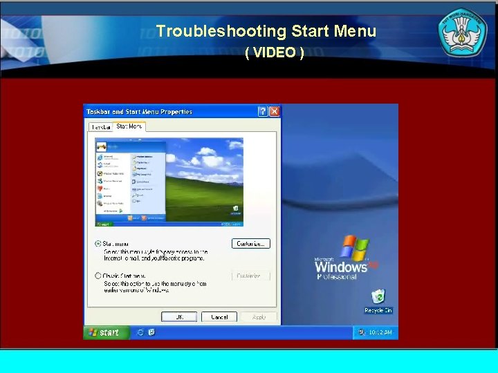 Troubleshooting Start Menu ( VIDEO ) 