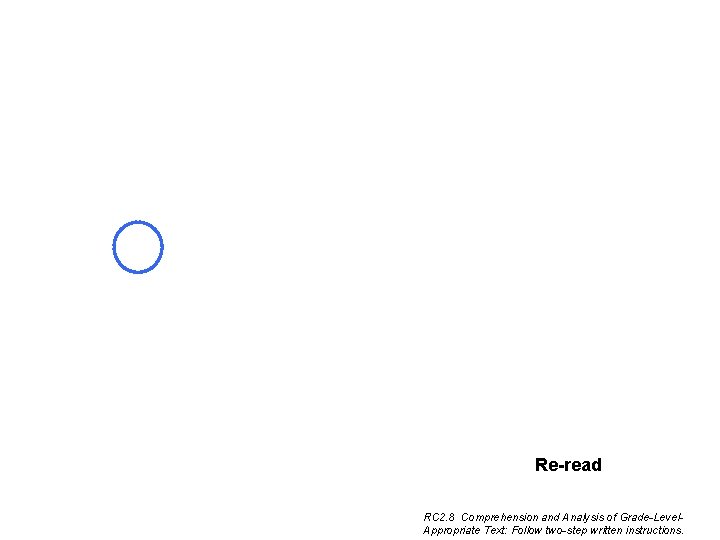 Re-read RC 2. 8 Comprehension and Analysis of Grade-Level. Appropriate Text: Follow two-step written Re-read RC 2. 8 Comprehension and Analysis of Grade-Level. Appropriate Text: Follow two-step written
