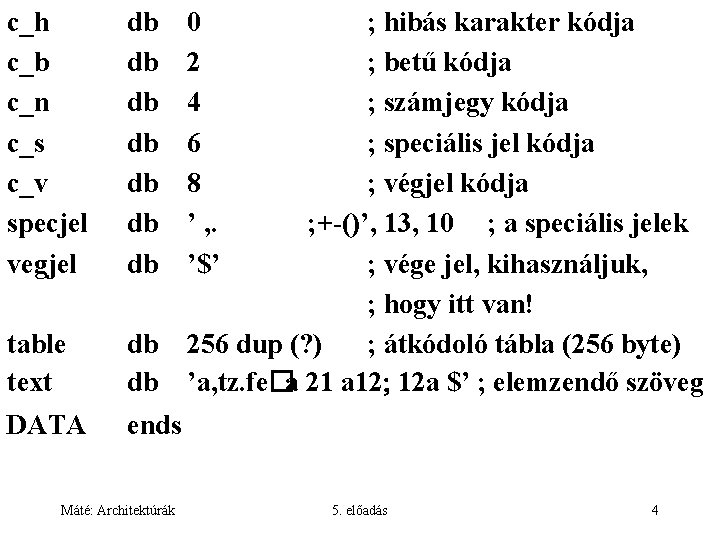 c_h c_b c_n c_s c_v specjel vegjel db db table text db db DATA